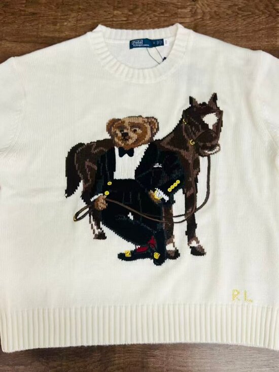 Polo Ralph Lauren Sweaters - Polo Ralph Lauren Tuxedo Bear Horse Sweater